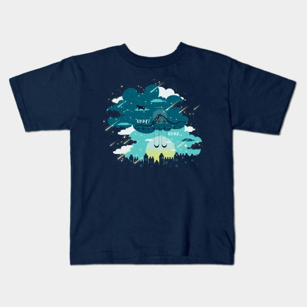 Stars and Constellations Kids T-Shirt by risarodil